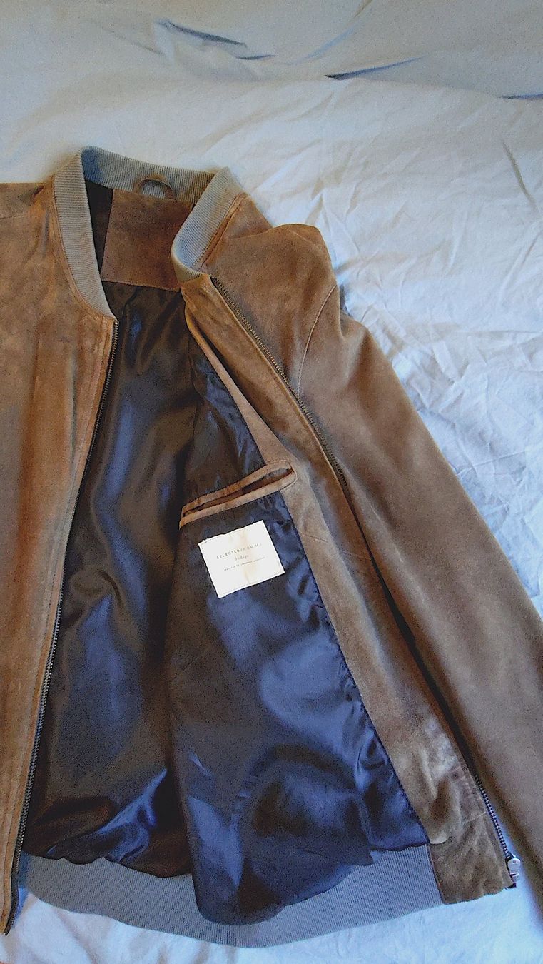 Selected Jacken: Wildlederjacke im Bomberjacken-Stil – Gebraucht aus Basel von ScTi 2