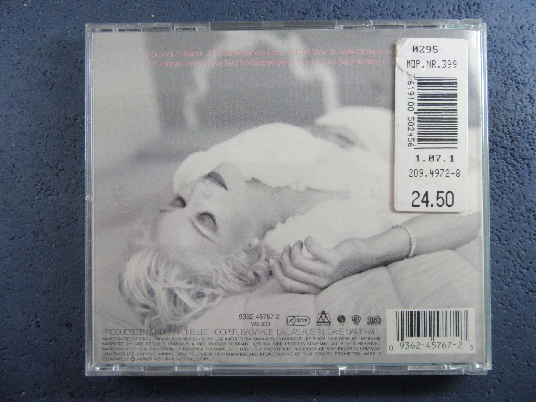 CD: MADONNA " BEDTIME STORYS " CD – Usato da Ettingen venduto da Hausi4711 2