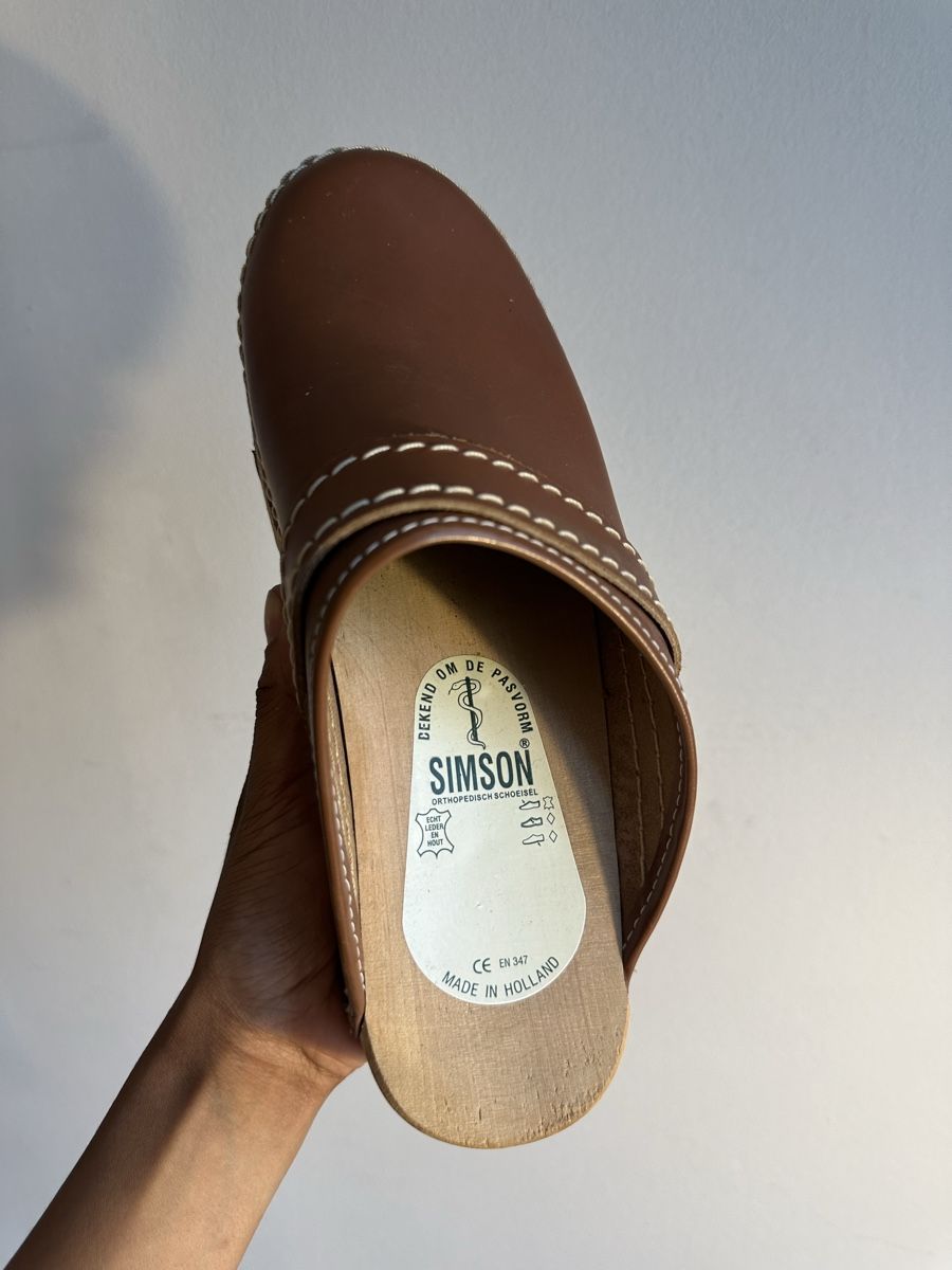 Scarpe da uomo: SABOTS EN BOIS MARRON SIMSON – Usato da Yverdon-les-Bains venduto da Laureetlargent 3