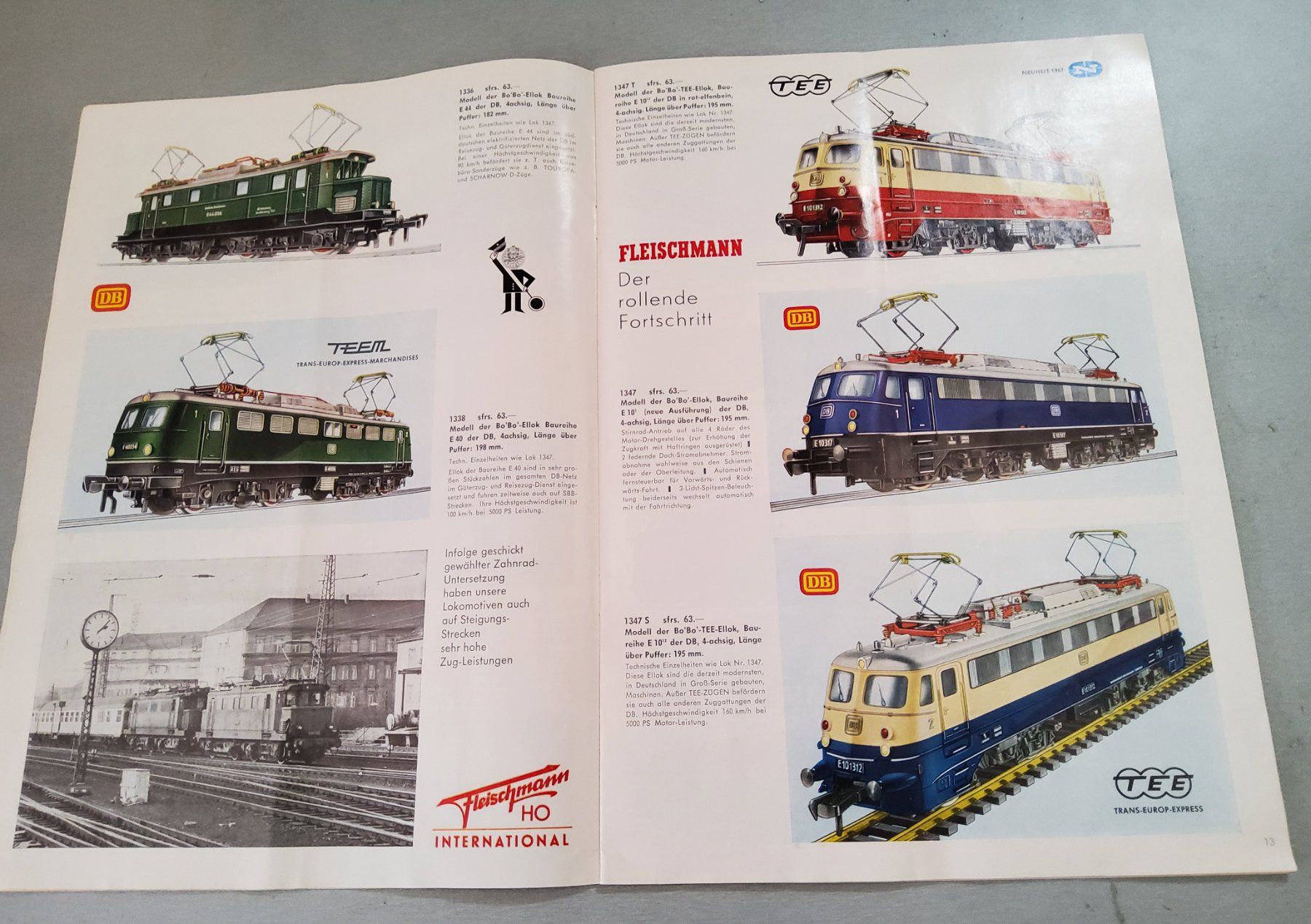 Fleischmann Modellini di ferrovie: Alter FLEISCHMANN Modelleisenbahn Katalog 1967 – Usato da Grüningen venduto da VENOM59 3