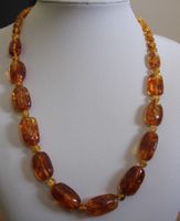 Nachlass: Ostsee Bernstein Schmuck Kette Collier 23 Gramm