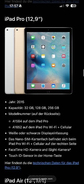 Apple Tablet PC: iPad Pro 12.9' 256GB (A1652) – Usato da Weinfelden venduto da marco.jud 4