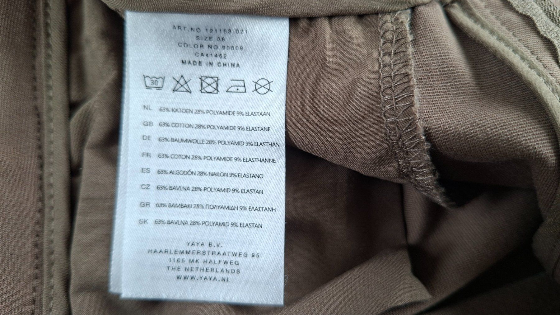 Pantaloni: Stoffhose / 7/8 Länge / taupe / Gr 36 – Usato da Emmenbrücke venduto da thokasaluni 4