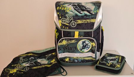 Schulranzen Set Motocross guter Zustand