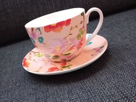 Blumige Tasse 400ml