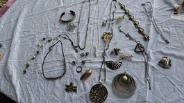 Silber Vintage Mode Schmuck Konvolut