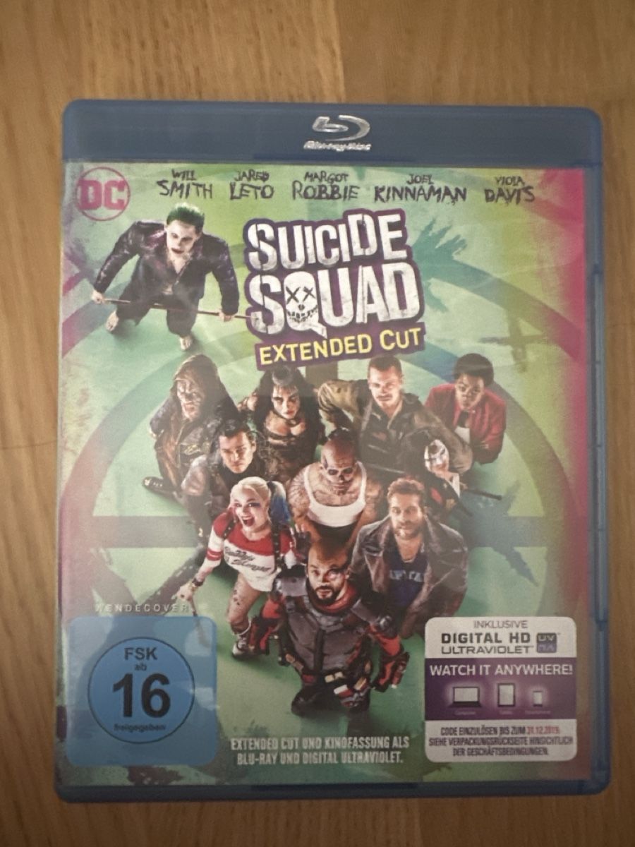 Tutti i DVDs: Suicide Squad Extended Cut Blu-ray neuwertig – Nuovo (secondo la descrizione) da Hochdorf venduto da Blitzman83