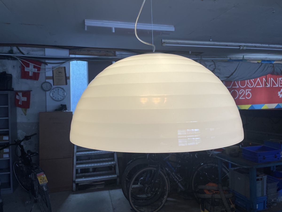 Lampade: Hängeleuchte weiss, Designlampe, 58cm – Usato da Hauptwil venduto da c-pro