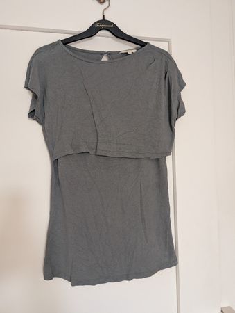 Umstands- und Still T-Shirt Grün-grau Gr. S
