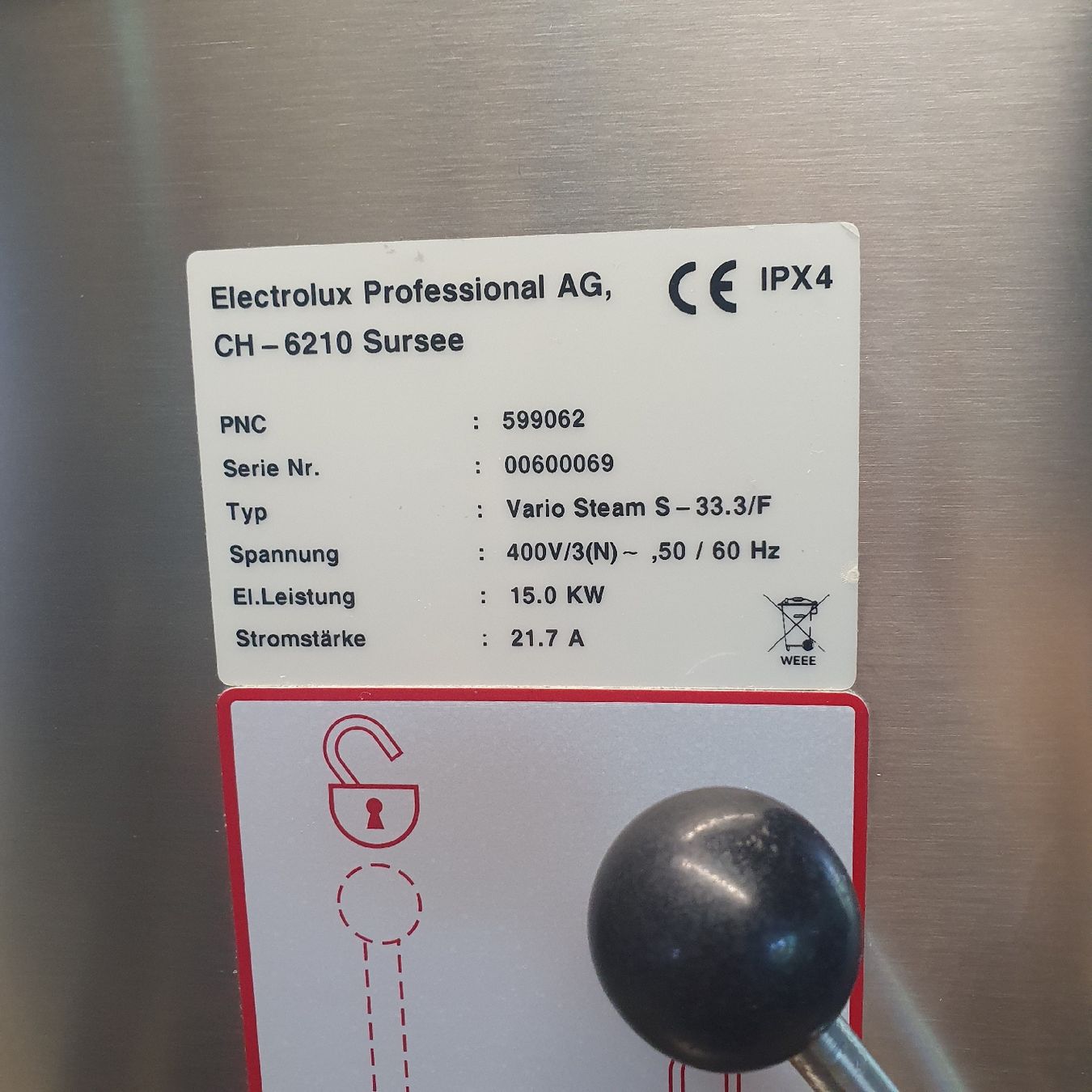 Electrolux Elettrodomestici da cucina: Electrolux  Druckdamfer – Usato da Niederwangen BE venduto da HasGastrobedarf 4