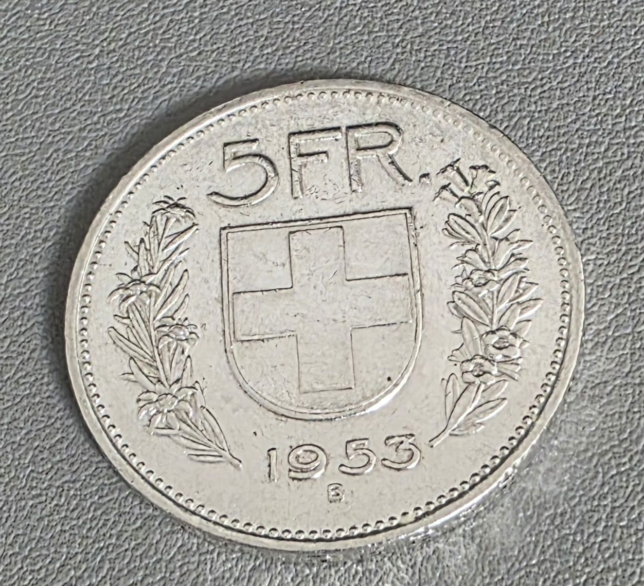 Alle Münzen: 5 Ff. 1953, Sehr gute erhaltung – Gebraucht aus Niederuzwil von 262305