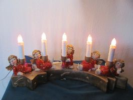 Engelslicht Kerzenleuchter mit 5 Lichtern Weihnachten Dek...