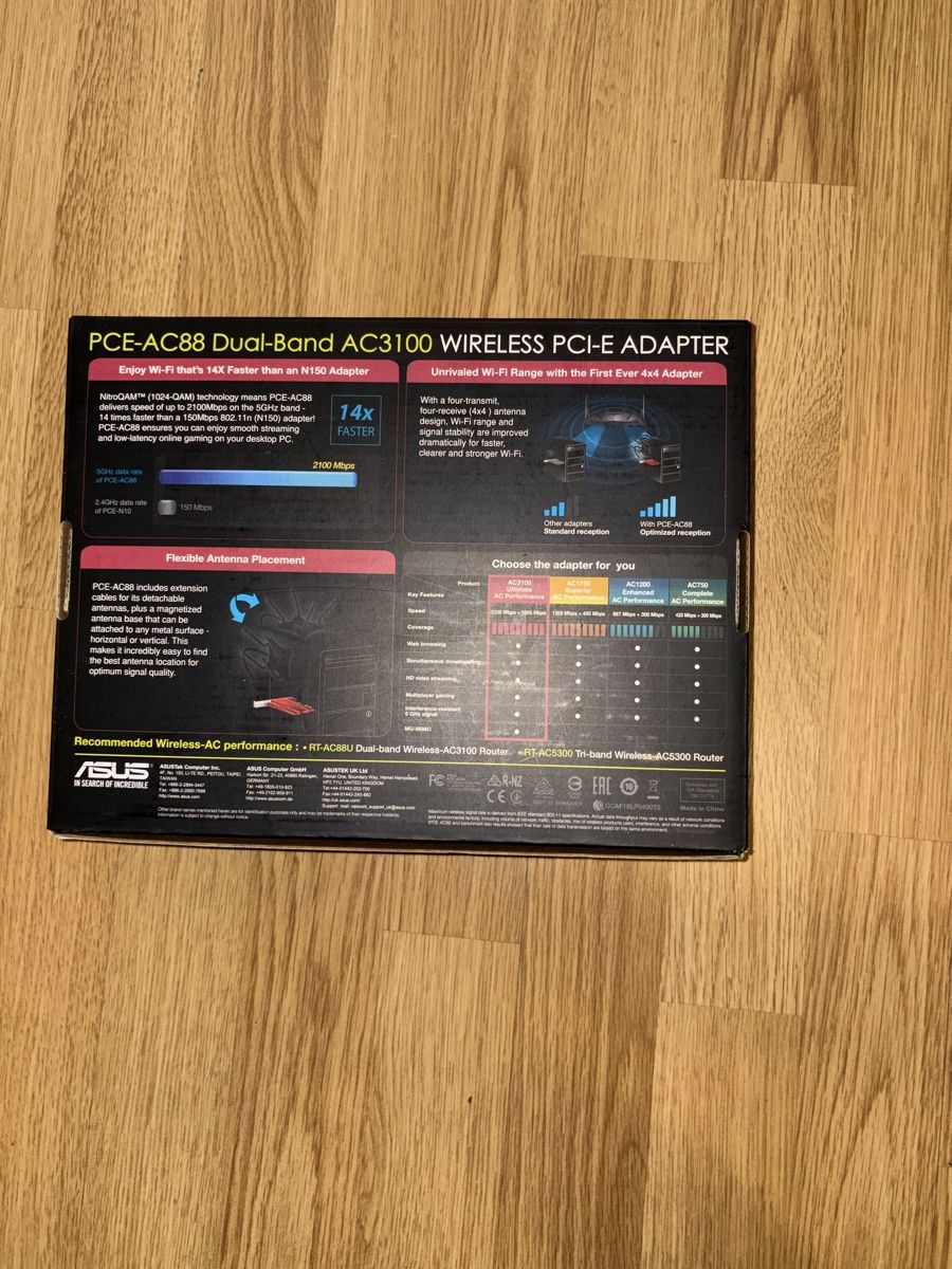 WiFi: Antenna di rete WIRELESS PCI-E ADAPTER – Usato da Zürich venduto da pie_6ccs 1