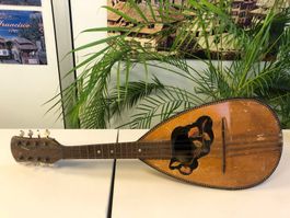 Mandoline aus Holz mit Intarsien ! Vintage !