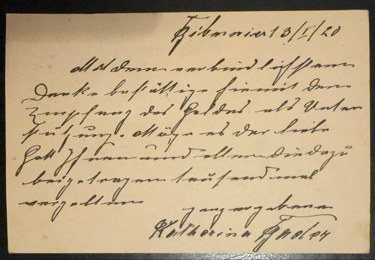 Cartoline postali: Alte Postkarte mit Briefmarken und Stempel, ca. 1900 – Usato da birsfelden venduto da tim0444 1