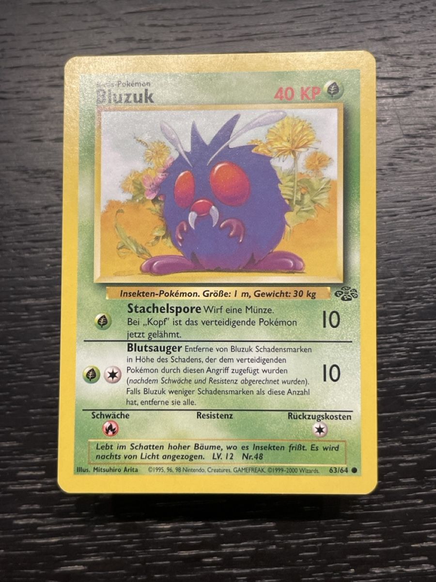 Pokémon Sammelbilder & Trading cards: Pokemon Bluzuk 63/64 jungle deutsch – Gebraucht aus Hugelshofen von Suimosa