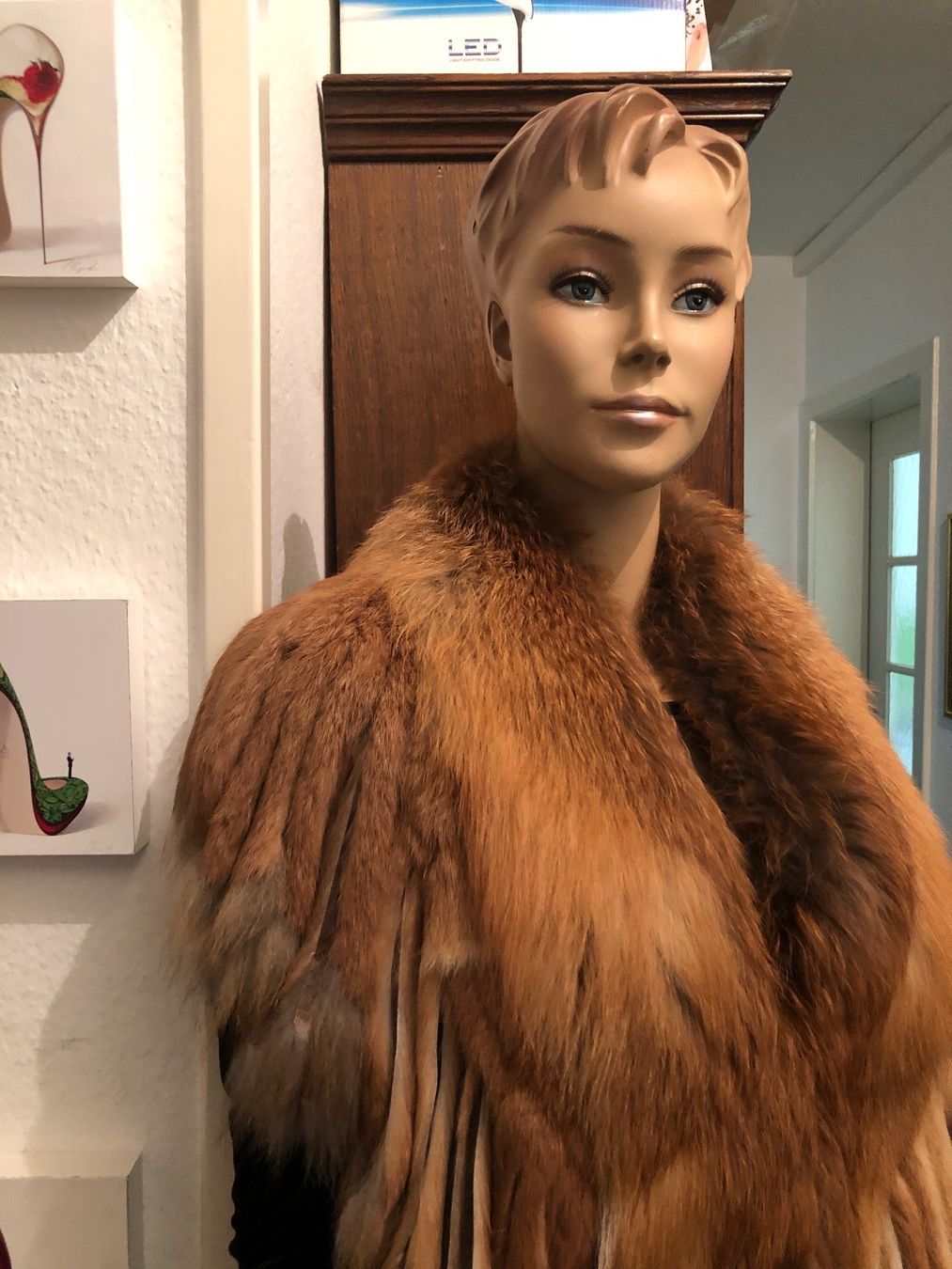 Altro in Moda donna: Poncho Cape Pelz Rotfuchs – Nuovo (secondo la descrizione) da Basel venduto da Ivana_4 9