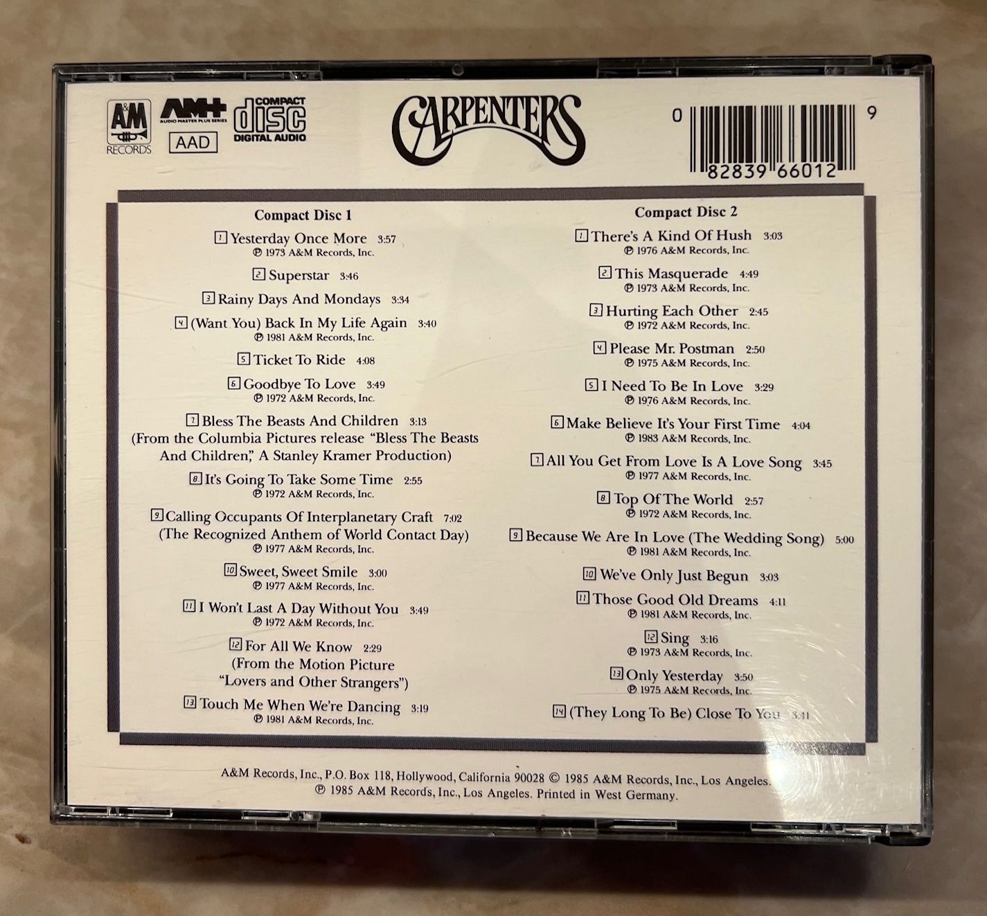 CD: Carpenters - Yesterday Once More - Doppel CD – Usato da Liestal venduto da 99katzen 1