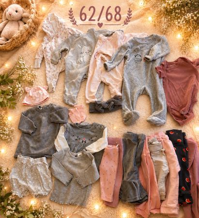 Babykleider Set Mädchen Grösse 62/68, Frühling/Sommer