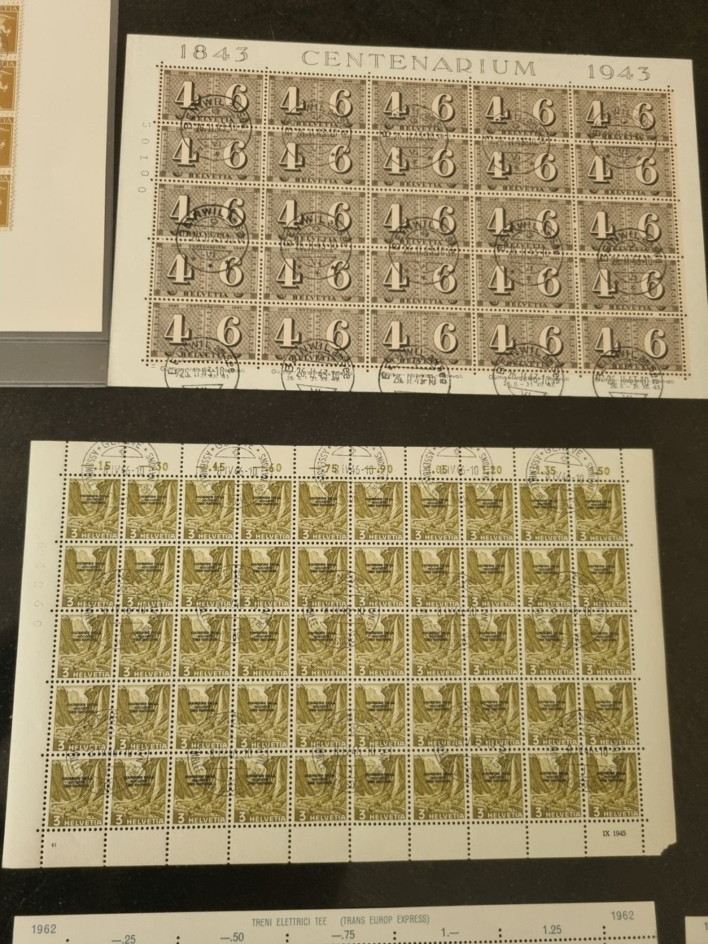 Alle Briefmarken: Lot mit 11 gestempelten Bogen/Bogenteile – Gebraucht aus Gümligen von Geniusbuy 2