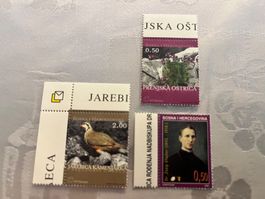3 Briefmarken Bosnien Herzegowina
