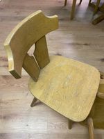 Chaise Original Plank en bois, vintage, lot de 2 chaises