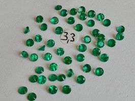 NEW PRICE / LOT de 1 CT EMERAUDES BRESILIENNES 3,3 mm