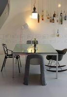 Tisch von Driade mit Spiegelglas Quadratisch