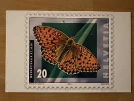AK mit Tier Briefmarke Motiv von Bernadette Baltis