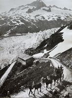 Alpenpost, Pferdekutschen, späterer Abzug, 24x18 cm