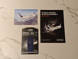 Iron Maiden Boeing 747 Aviationtag - Seltenes Sammlerstück!
