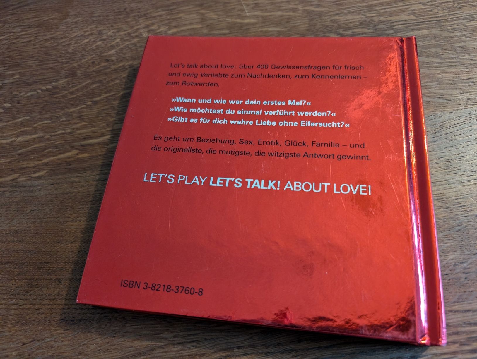 Libri: LET'S TALK ABOUT LOVE - Das Fragespiel – Usato da Bern venduto da Zorro333 2