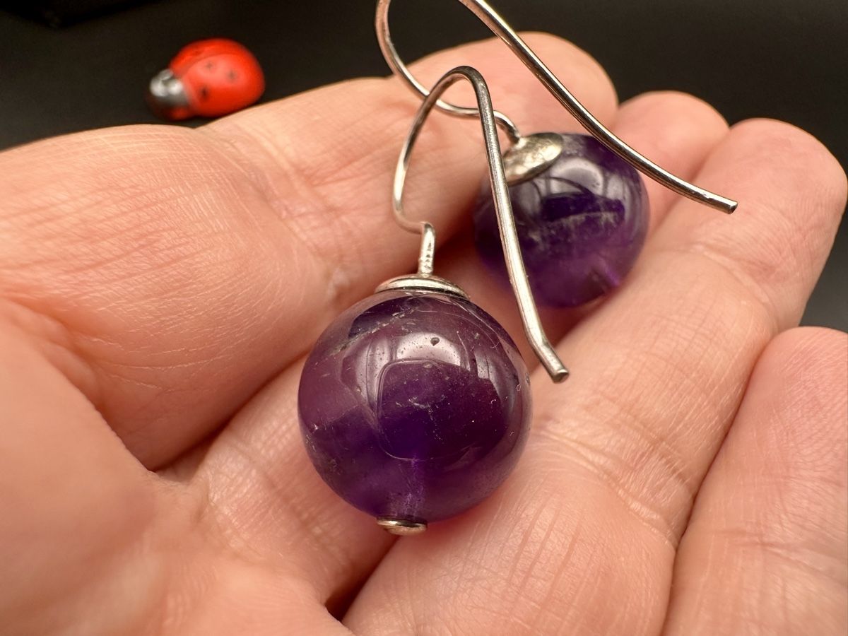 Ohrringe & -stecker: Ohrringe mit Amethyst – Gebraucht aus Lamone von LaCantinaMagica 5