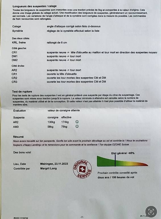 Ozone Sport dell'aria & Aquiloni: Ozone Buzz Z5 - taille ML – Usato da Penthalaz venduto da david_1304 4