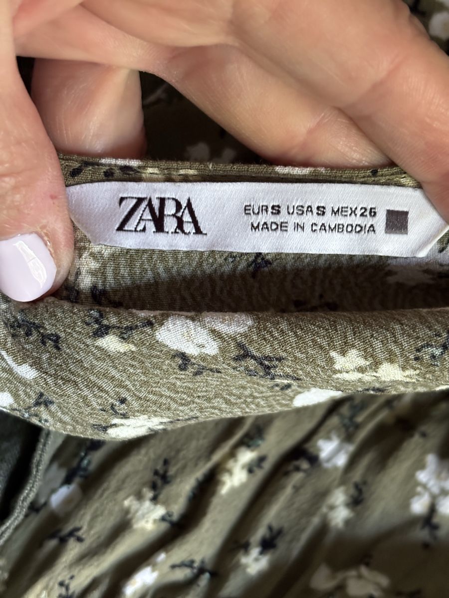 Zara Kleider: Zara Kleid grün S   – Gebraucht aus Fribourg von dafral 4