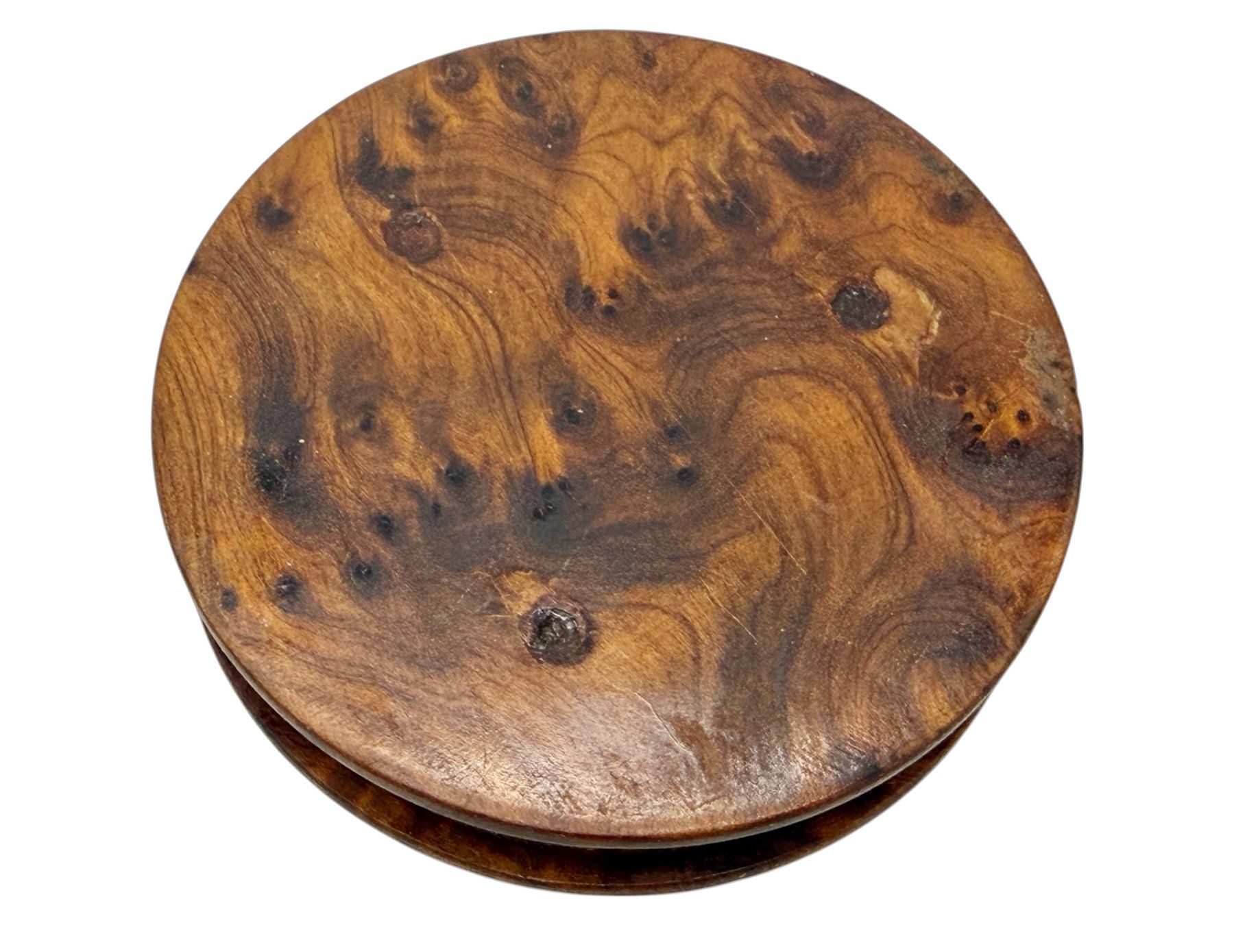 Barattoli: Boîte ancienne en loupe de thuya – Usato da Morges venduto da vintiques 7
