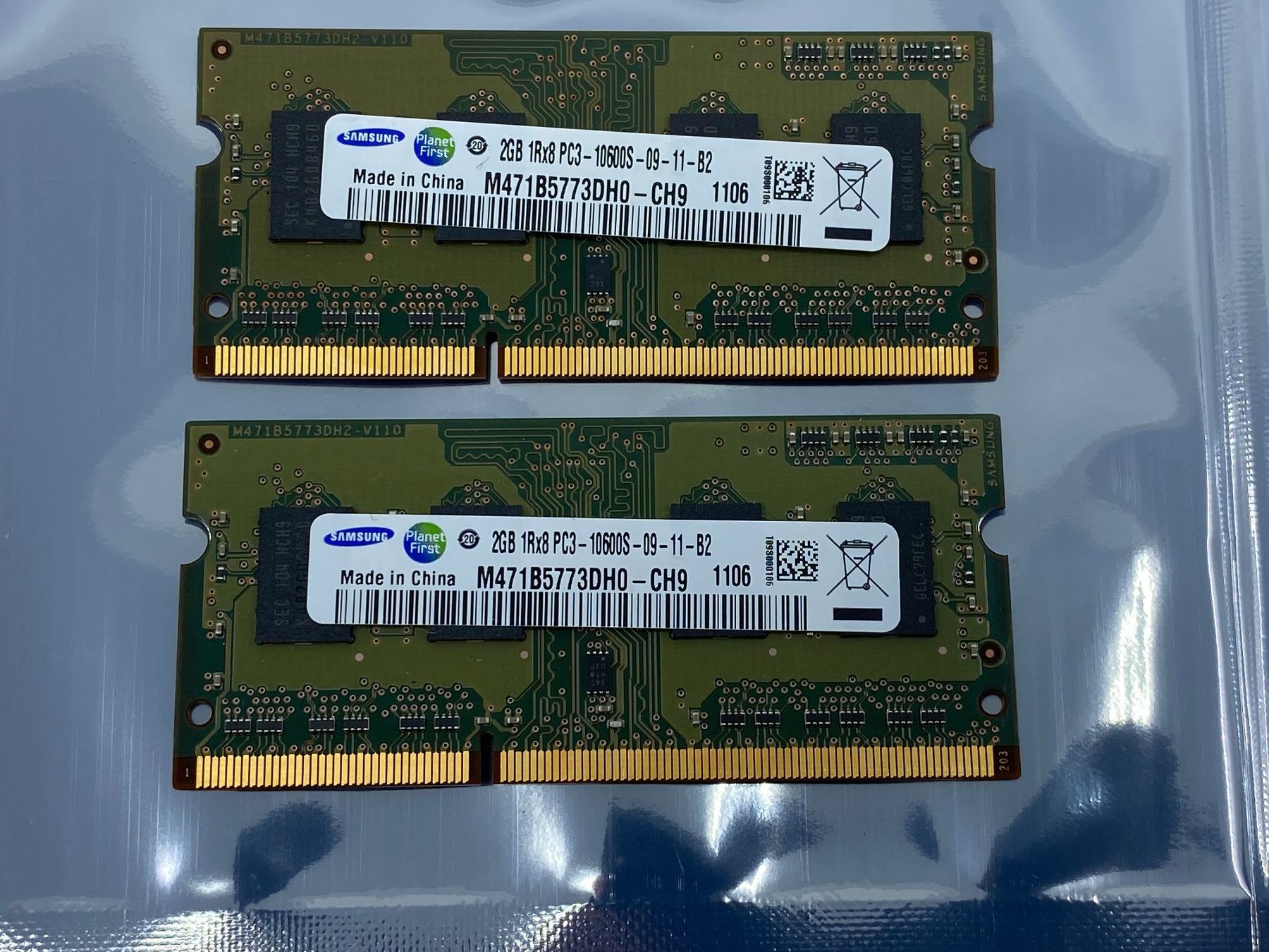Samsung Memoria / RAM: 2GB 1Rx8 PC3 10600S Notebook Memory – Usato da Langwiesen venduto da Restposten-24