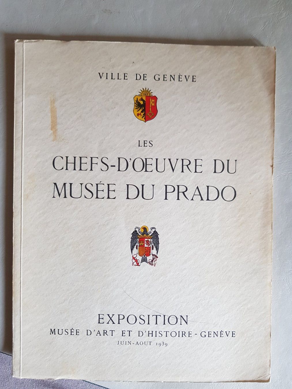 Bücher: antikes Buch: Exposition Musée d'art Genève 1939 – Gebraucht aus Walterswil BE von Lonitti
