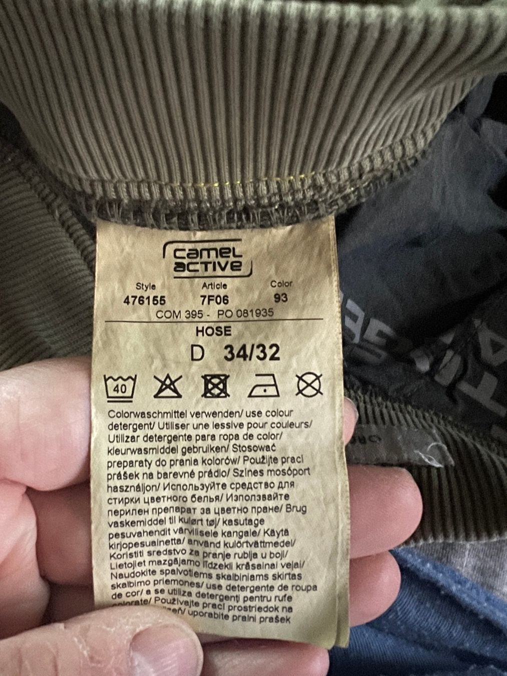Pantaloni: Camel Active Hose Olive Gr.34/32 – Usato da Merenschwand venduto da Andyw8 4