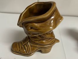 Vintage Keramik Stiefel Vase H:9.5 cm  Nr.16