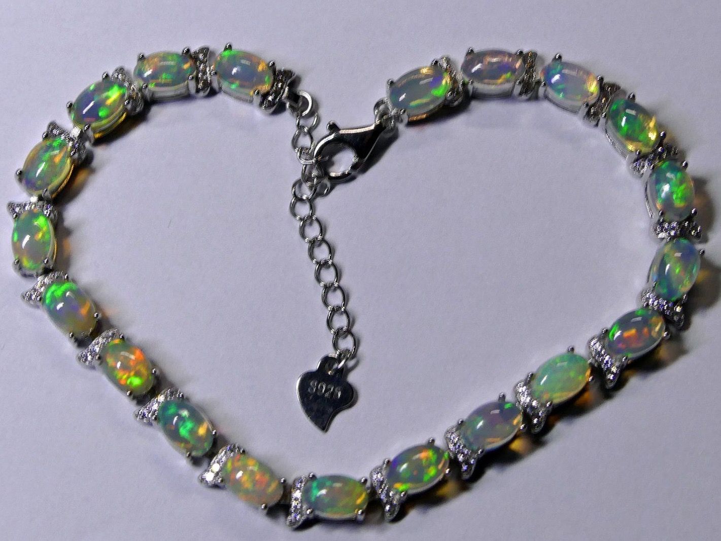 Armbänder & -reifen: Armband Silber 925 mit Kristall Opalen – Neu und originalverpackt aus Matten b. Interlaken von kero71 1