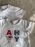 SET 2er-Pack T-Shirts Steiff+OrganicCotton weiss 6-9M 74