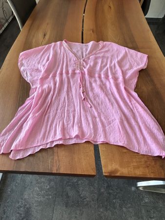 Sommer Tunika in Rosa, Grösse M, leicht und luftig!