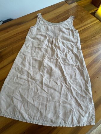 OUI rosa schlichtes Leinenkleid traumschön Grösse 34