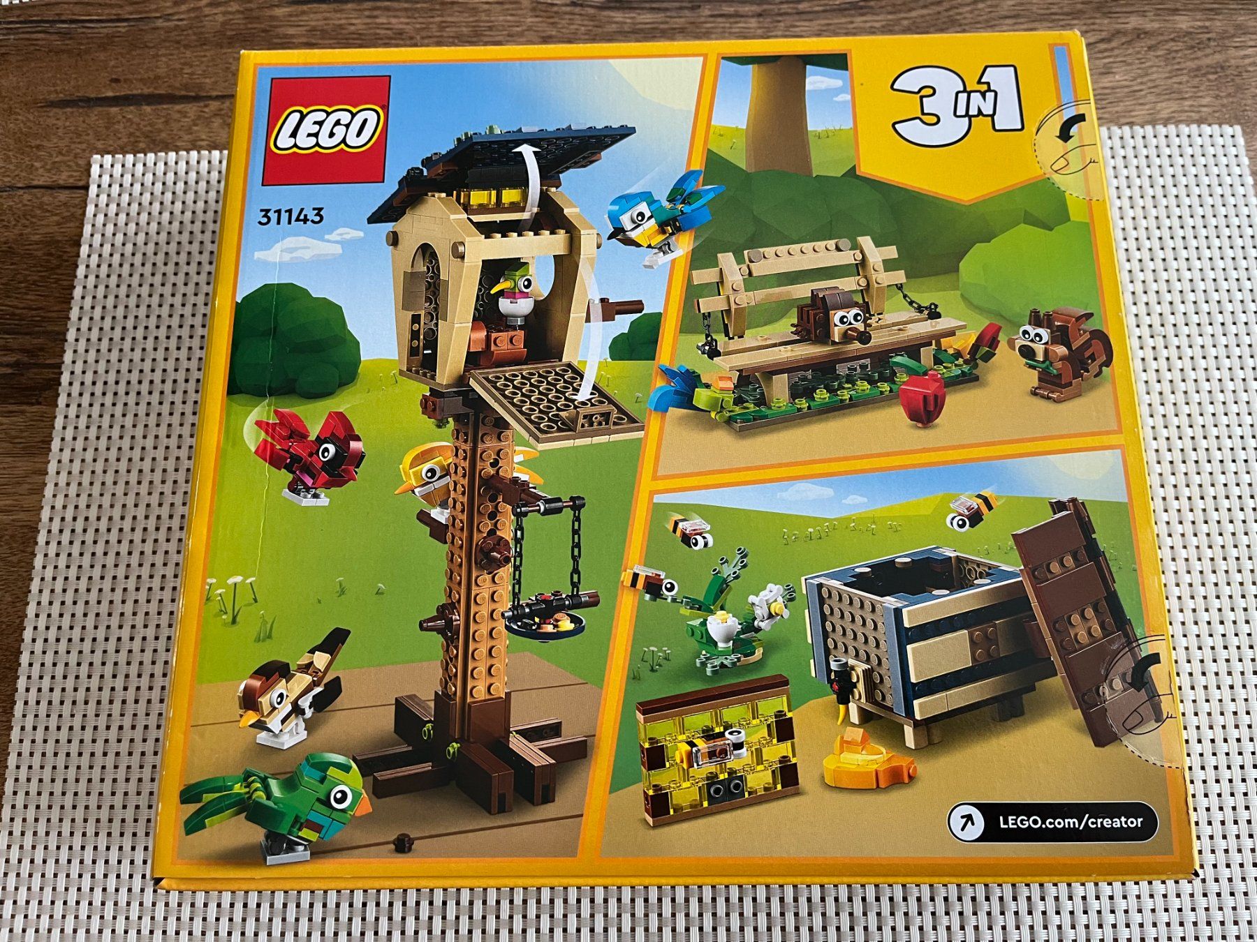 LEGO Creator 31143 Vogelhaus Vögel Blaumeise Igel Biene NEU (Neu und ...