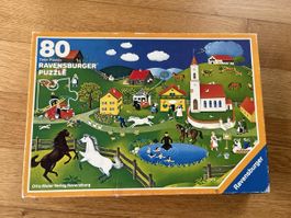 Ravensburger Puzzle Tiere Landschaft 80 Teile