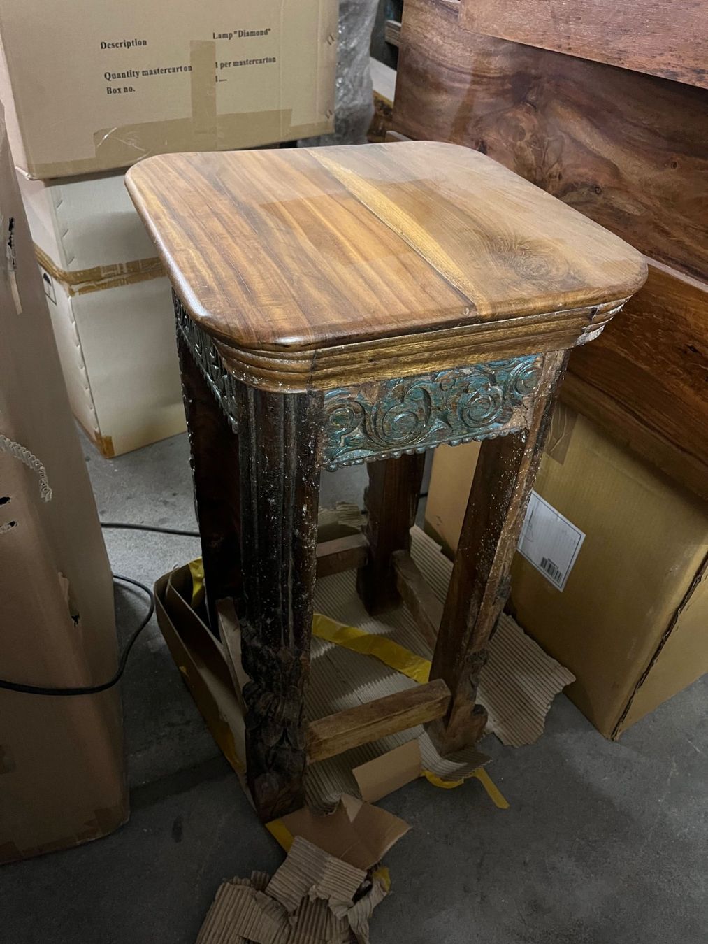 Tische: Hocker/ Beistelltisch aus Mangoholz – Neu (gemäss Beschreibung) aus Alpnachstad von ann_9vpm 4