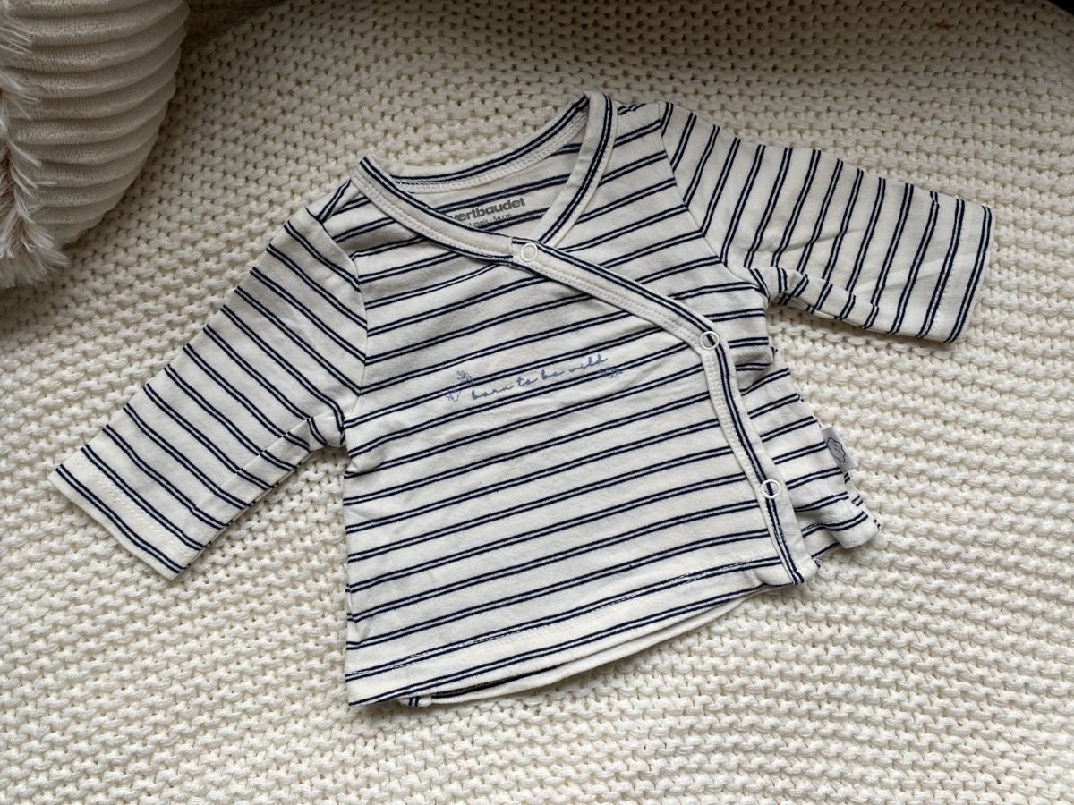 Vertbaudet Hemden, Tops & T-Shirts: Pull rayé taille 1 mois NEUF – Neu (gemäss Beschreibung) aus Fully von Lisa127