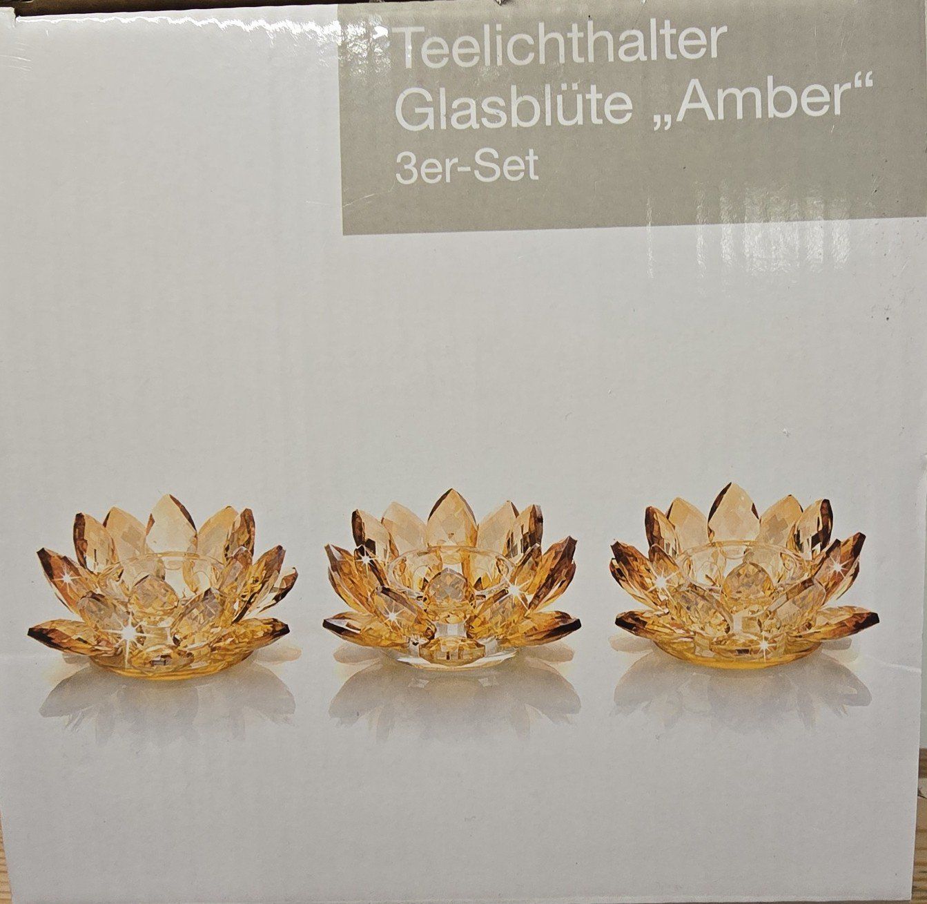 Tutte le decorazioni: Teelichter Glasblüte Kristalloptik – Usato da Bergdietikon venduto da ewa1005 7