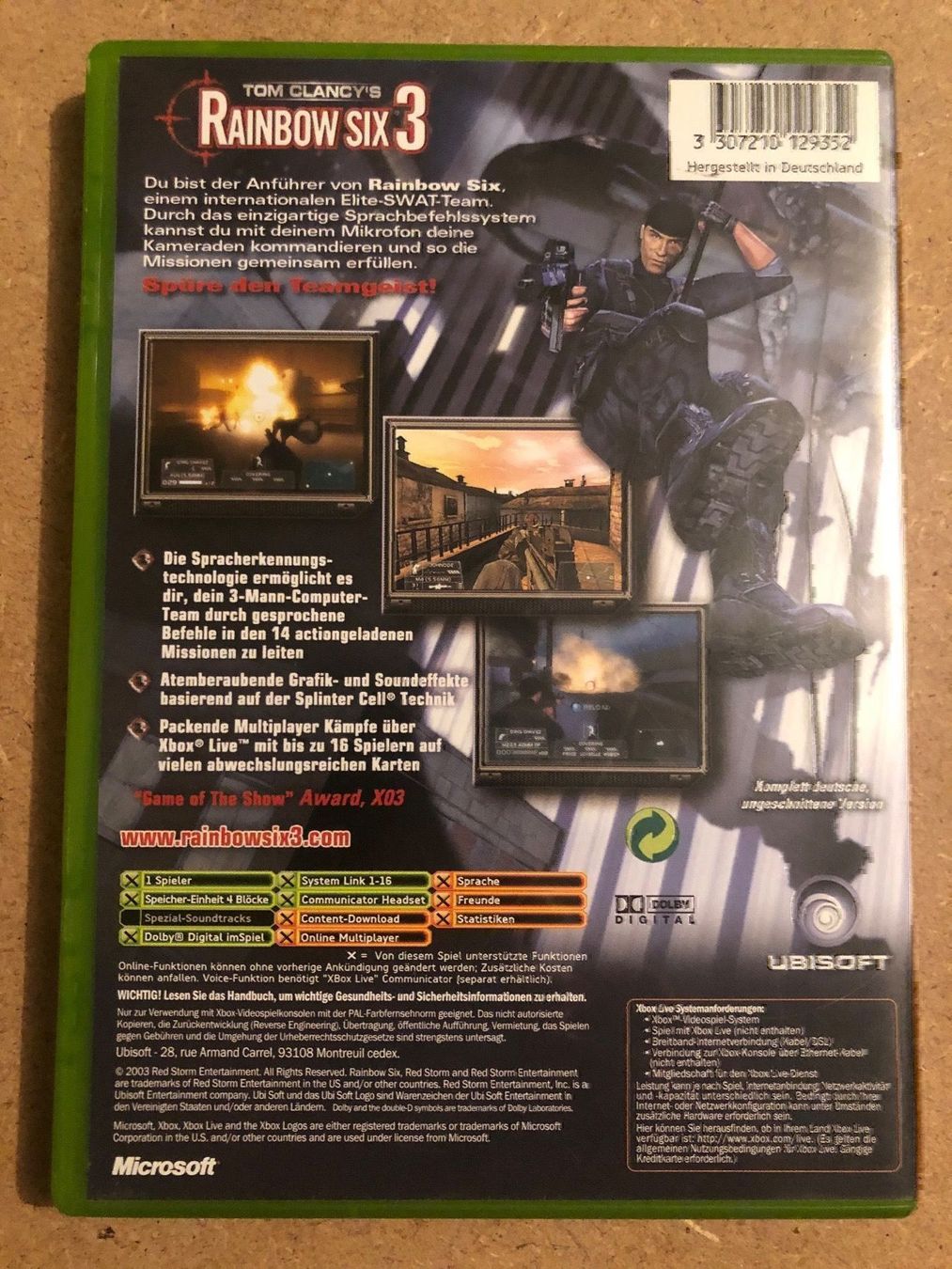 Giochi: Rainbow Six 3 für Xbox – Usato da Kestenholz venduto da Mad18 1